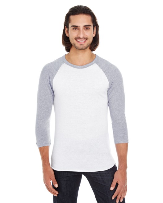 American Apparel Polycotton 3//4 Sleeve Raglan T-Shirt